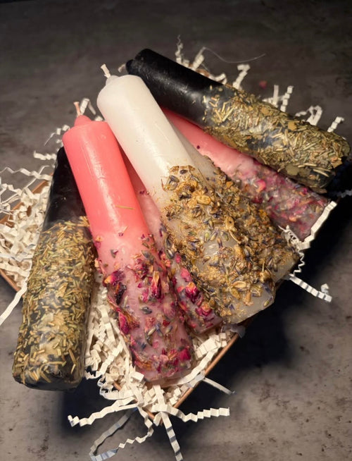 Dressed Protection Candle, Hand Dressed Ritual Candle