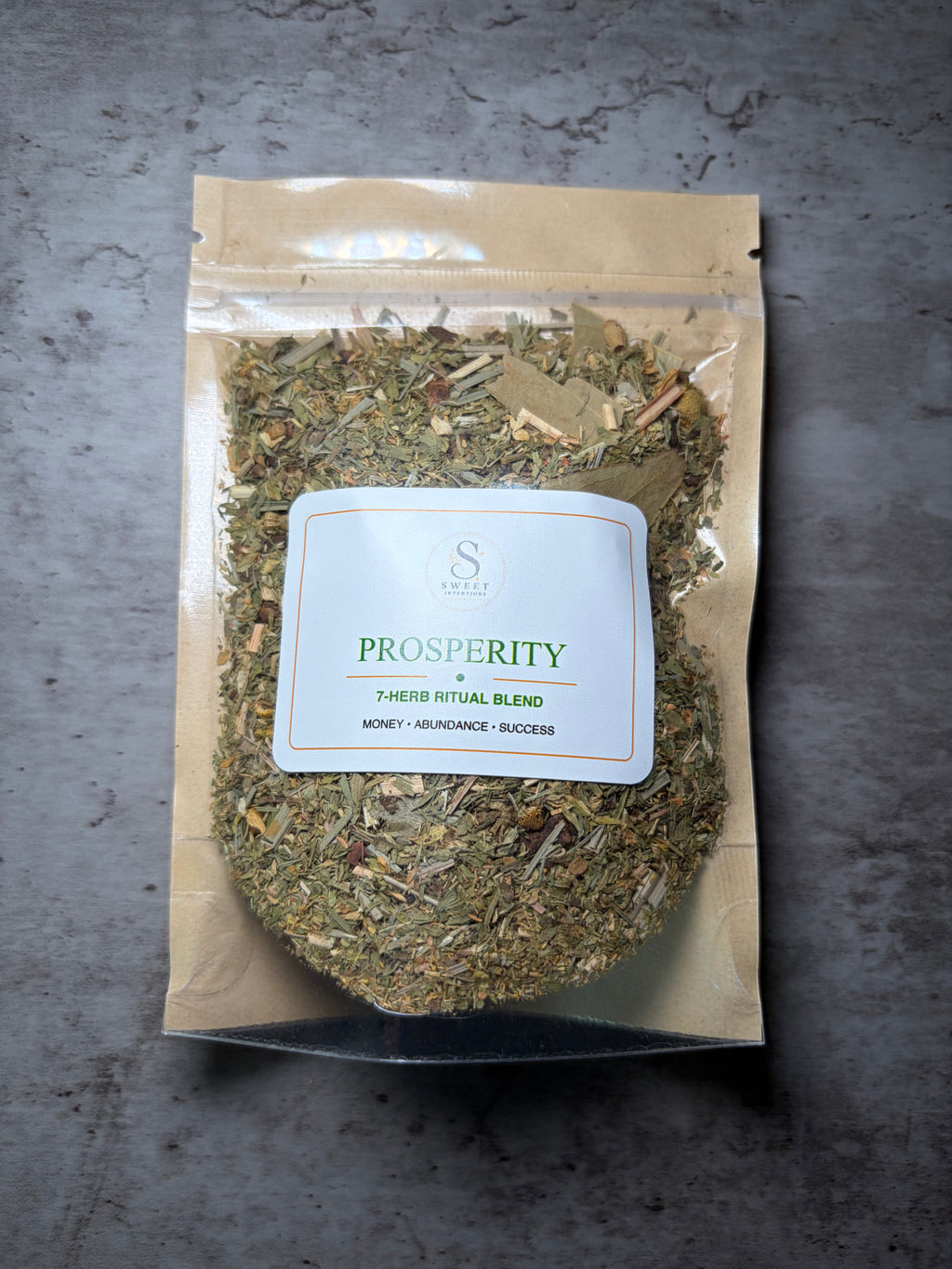 Prosperity 7-Herb Blend, Money Drawing Apothecary Herbs for Abundance and Success