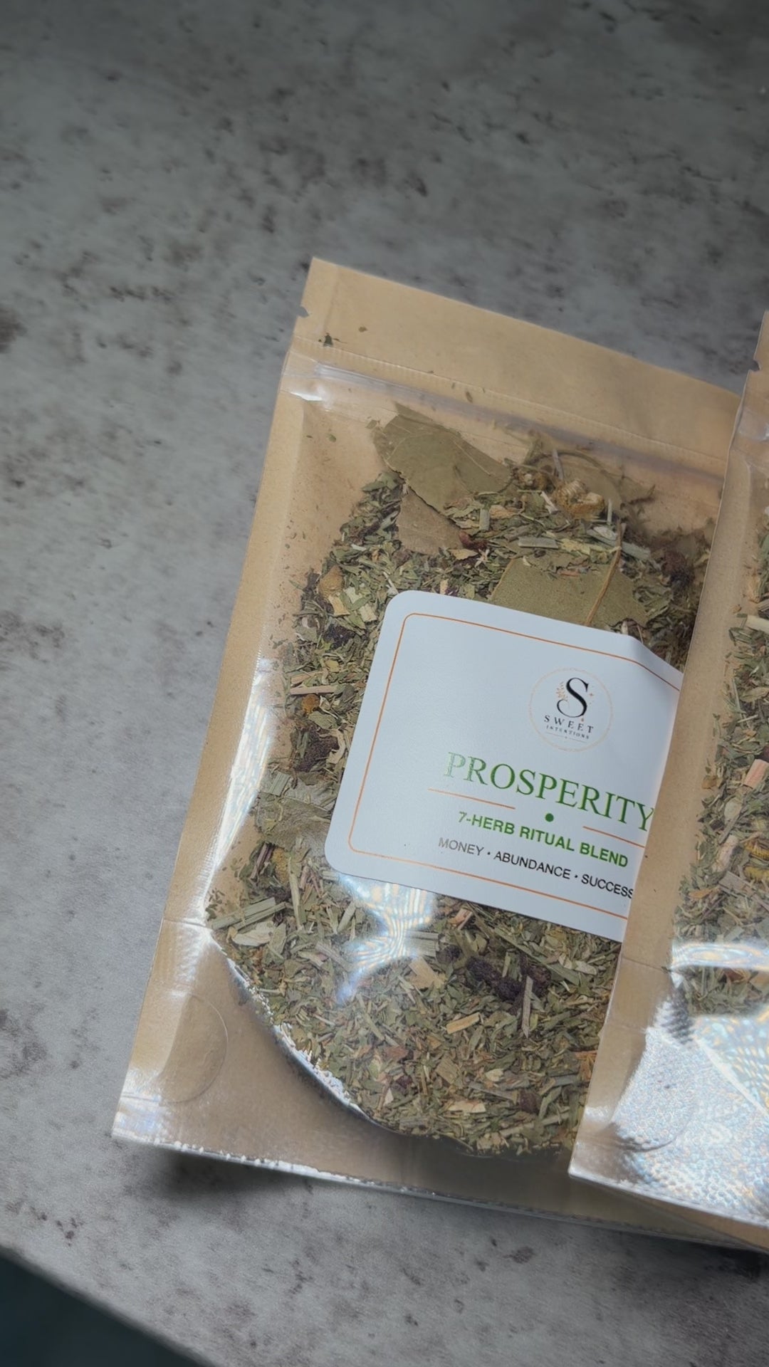 Prosperity 7-Herb Blend, Money Drawing Apothecary Herbs for Abundance and Success